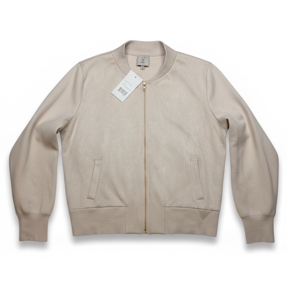 Sioni Winter White Zip-Up Jacket